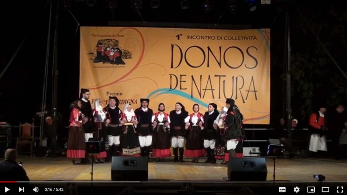 Il Gruppo Folk Ortobene Nuoro a Donos de Natura 2019